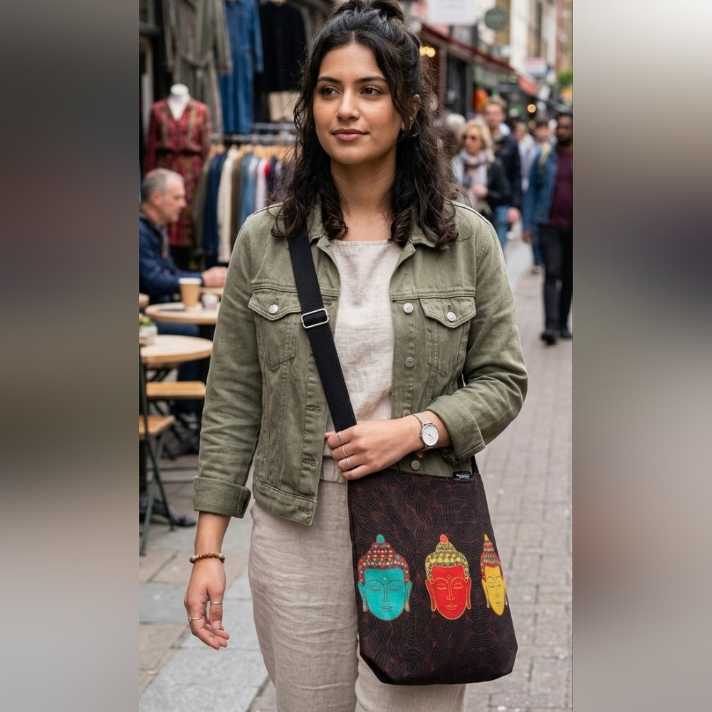 Colorful Buddha Tote Bag
